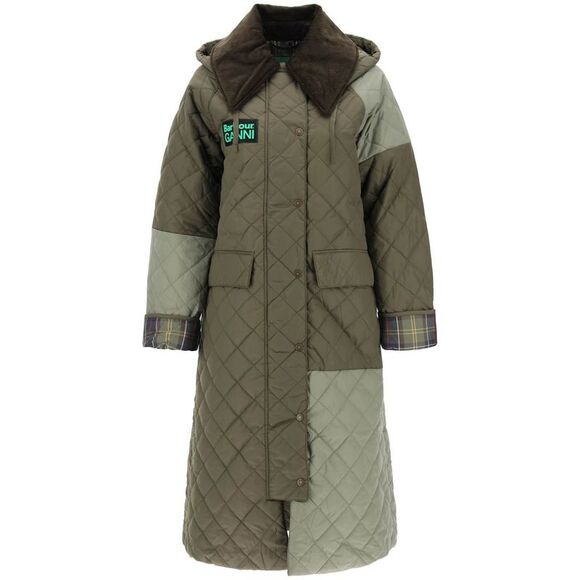 BARBOUR x GANNI Jackets & Blazers - BARBOUR x GANNI Trench Trapuntato Burghley